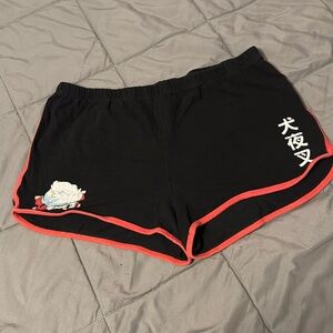 Hot topic booty shorts INUYASHA XL